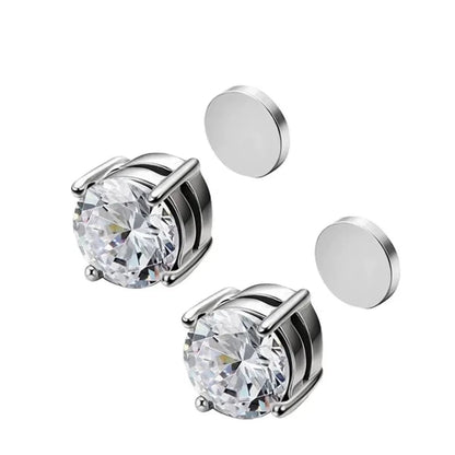 2-Piece Magnetic Clip-On Stud Earrings – Non-Piercing