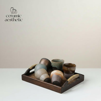 Retro Rough Ceramic Espresso Cup