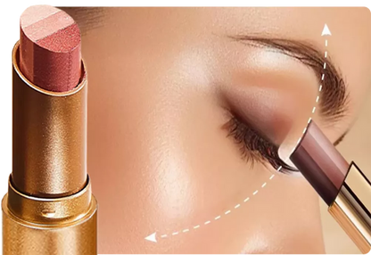 3-Color Matte Earth-Tone Eyeshadow Stick