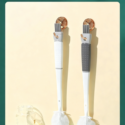 Detachable Long-Handle Silicone Cleaning Brush Set