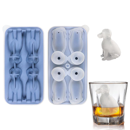 3D Animal Shaped Silicone Ice Cube Mold Tray
