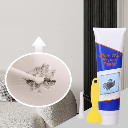White Wall Repair Paste Mending Agent Kit with Scraper