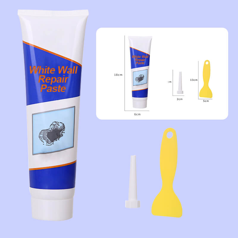 White Wall Repair Paste Mending Agent Kit with Scraper