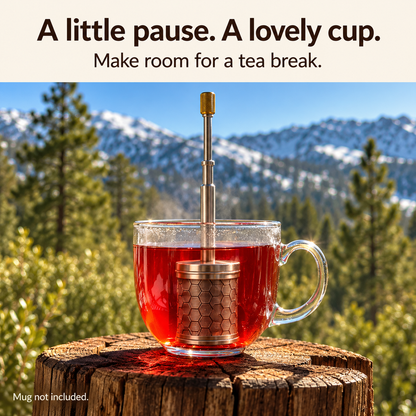Portable Stainless Steel Manual Coffee and Tea Infuser Brewer