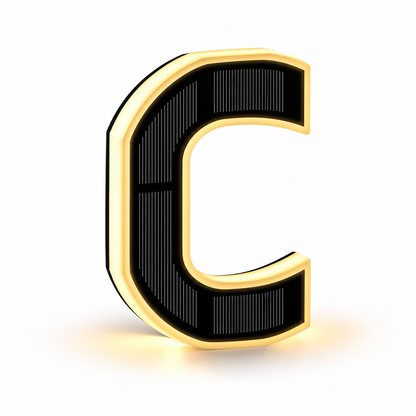 Solar Powered LED House Numbers Light
