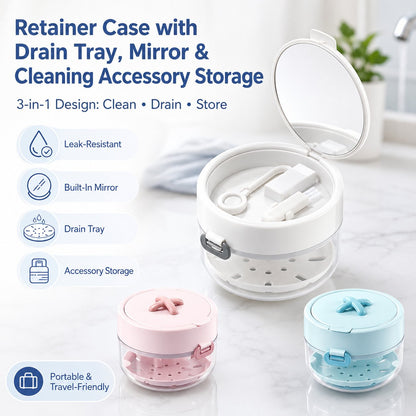 3-in-1 Retainer Cleaning & Storage Case