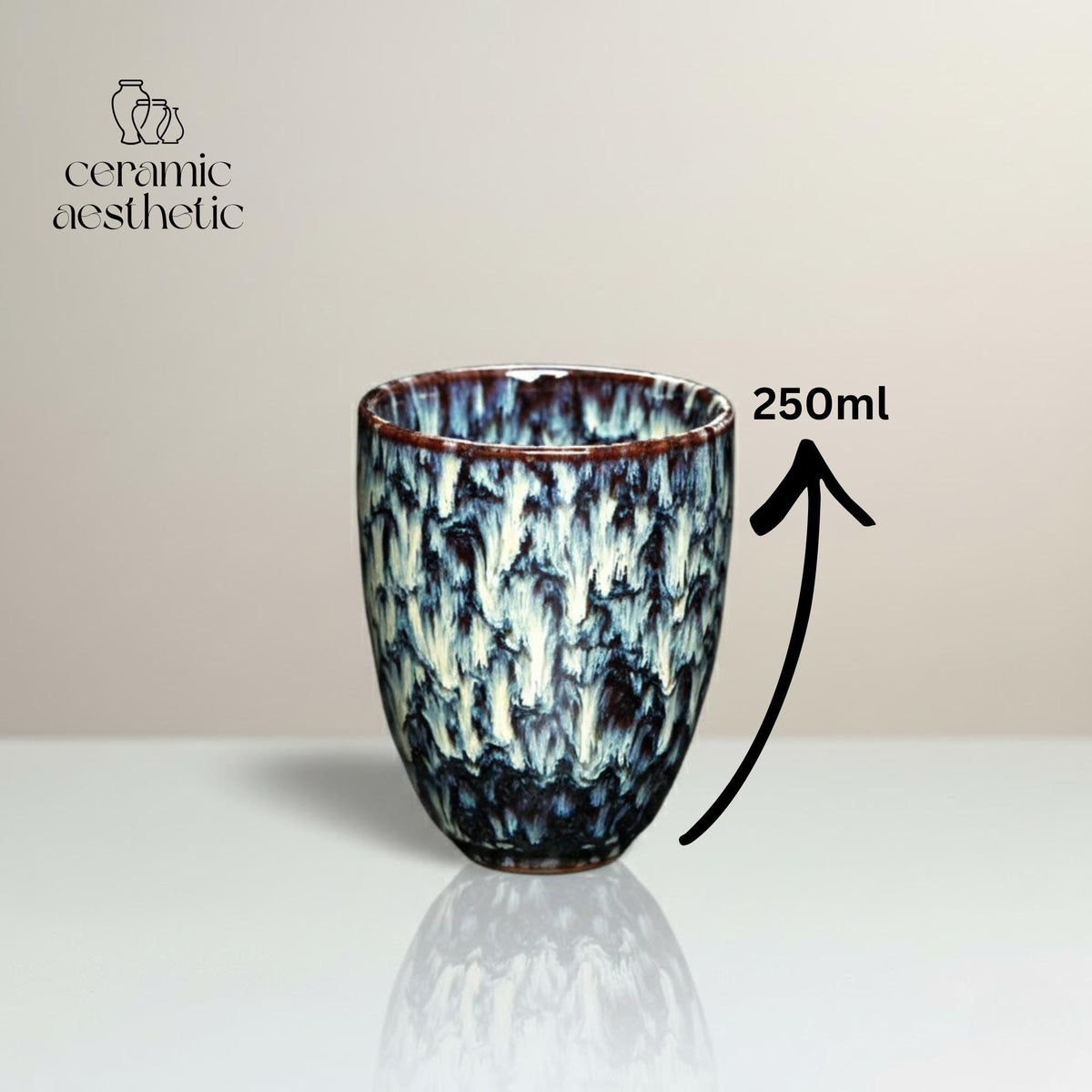 Handcrafted porcelain Ceramic Coffee & Tea Cup