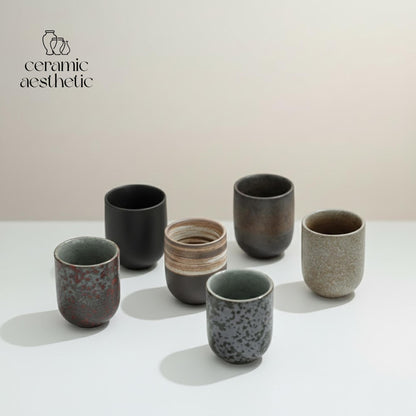 Japanese Vintage Stoneware Tea Cup