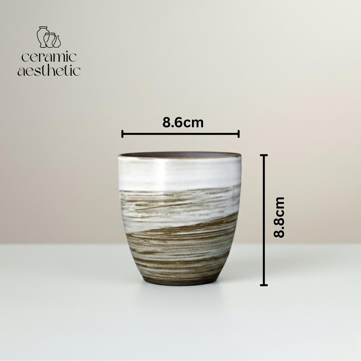 Hand-Painted Retro Kiln Mug