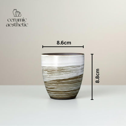 Hand-Painted Retro Kiln Mug