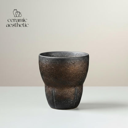 Retro Rough Ceramic Espresso Cup