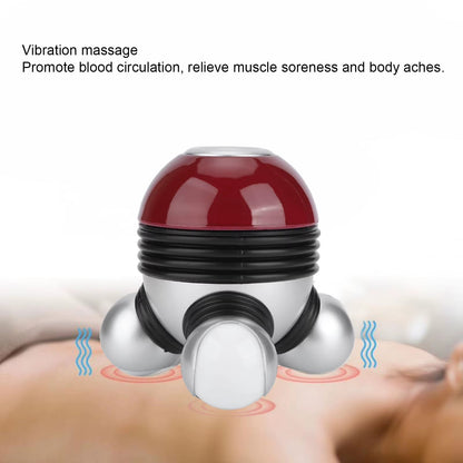 Mini Handheld Vibrating Body Massager with LED Light