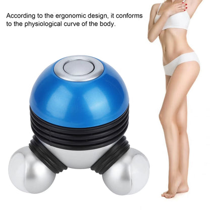 Mini Handheld Vibrating Body Massager with LED Light