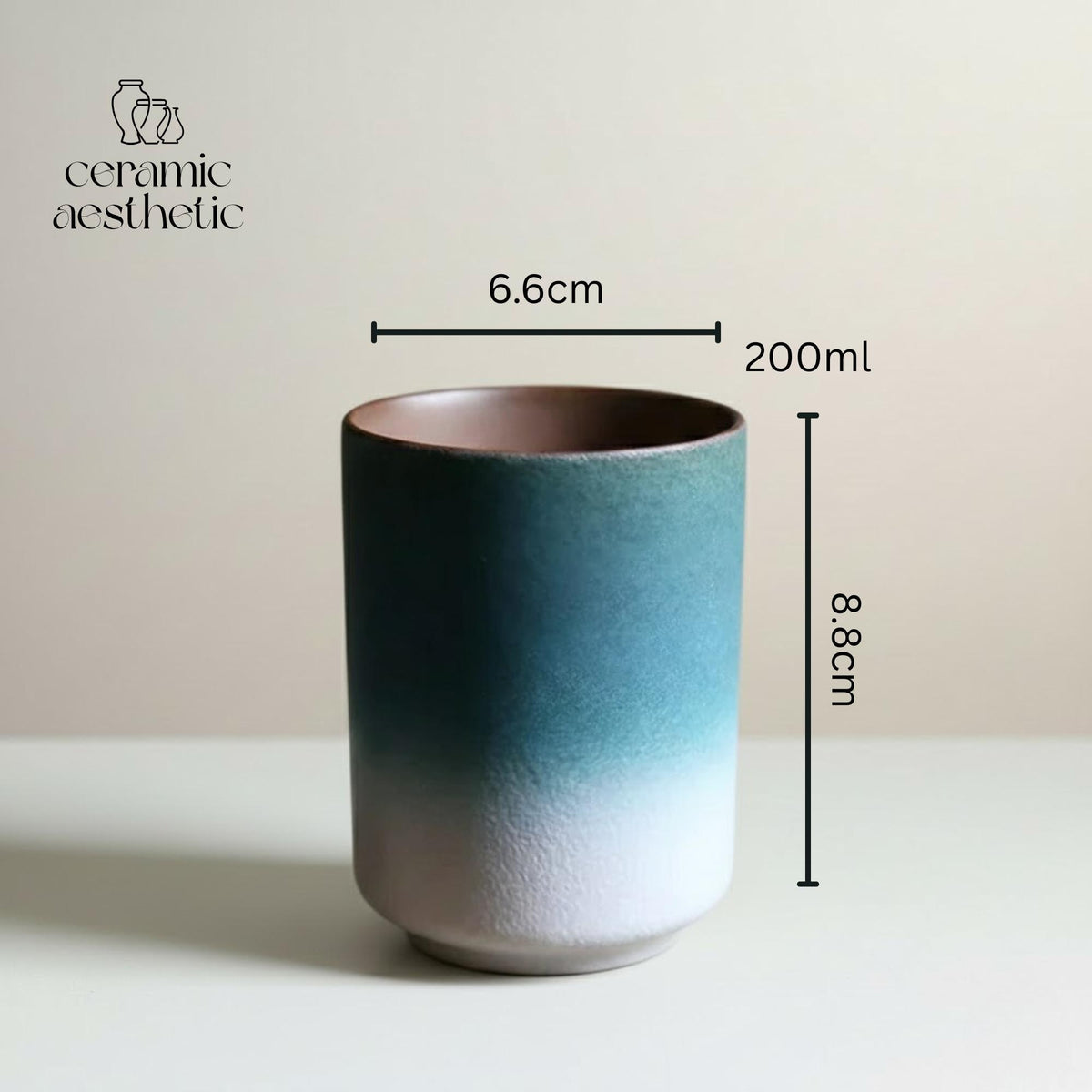 Midnight Gradient Stoneware Cup Set