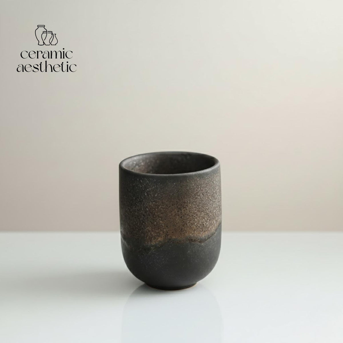 Japanese Vintage Stoneware Tea Cup