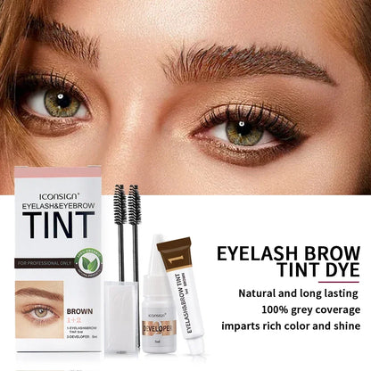 ICONSIGN Eyelash Eyebrow Dye Tint Kit Brow Enhancer Mascara Lift Tinting Tattoo Eyes Makeup Tools