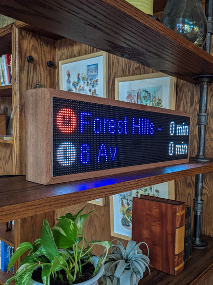 NYC Realtime Subway Clock