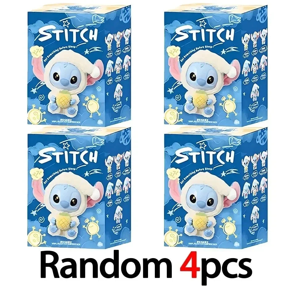 nuevo Stitch Plush Doll Blind Box Eat Before Sleep Series Vinyl Hanging Bag Cute Mystery Toy