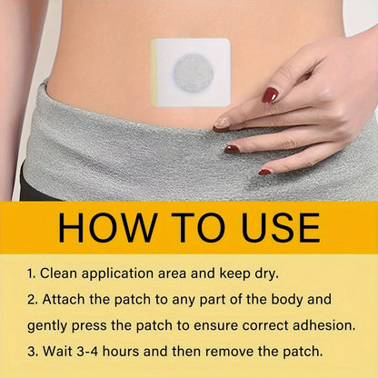 Soothing Belly Patches 10/30pcs – Gentle Non-Woven Adhesive, Discreet Skin-Friendly Fit, Everyday Wellness Care