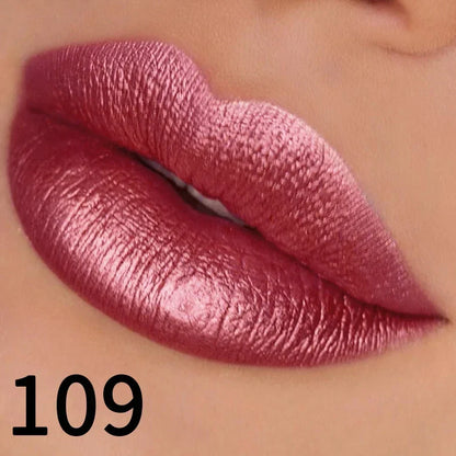 Glitter Lipstick – Sparkling Metallic Lip Color in 19 Shades