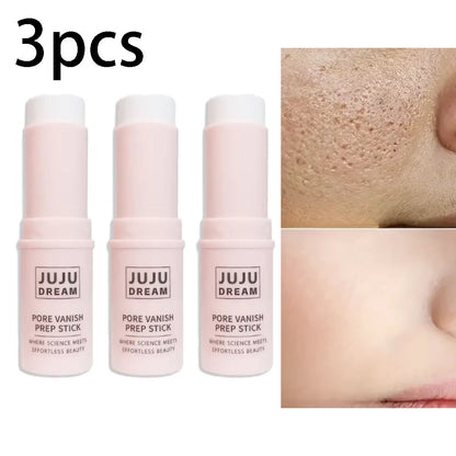 Face Primer Stick,Invisible Pore Base Stick Makeup Concealer Isolation Makeup Front Pore Base Modifying Skin Color Primer Makeup