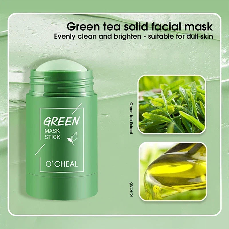 Solid Green Tea & Honey Moisturizing Facial Mask Stick