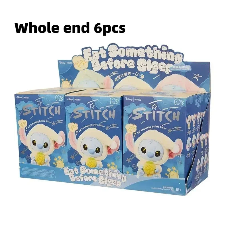 nuevo Stitch Plush Doll Blind Box Eat Before Sleep Series Vinyl Hanging Bag Cute Mystery Toy