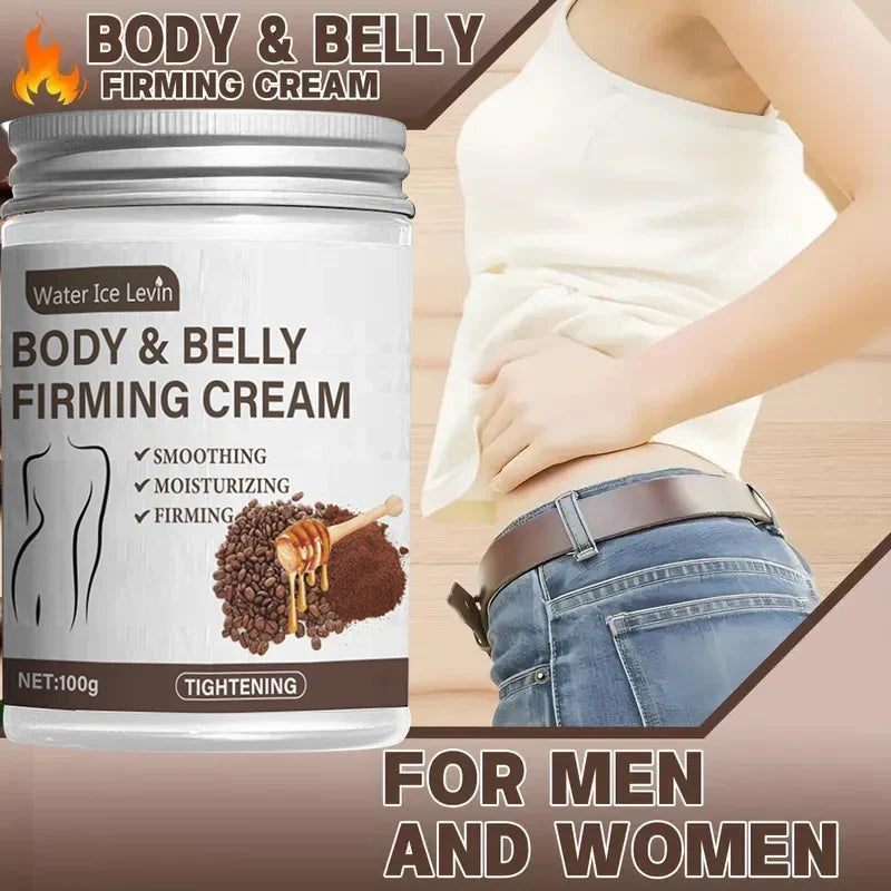 Caffeine Collagen Firming Cream - 100g Contains Caffeine and Coconut Oil, Rich in Vitamin E, Unscented, Tightens and Lifts the Abdomen, Thighs, Buttocks, Arms, All Skin Types, Hypoallergenic, Whitening Effect
