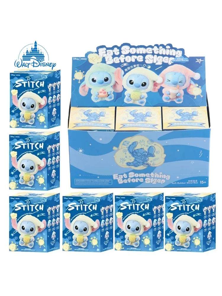 nuevo Stitch Plush Doll Blind Box Eat Before Sleep Series Vinyl Hanging Bag Cute Mystery Toy