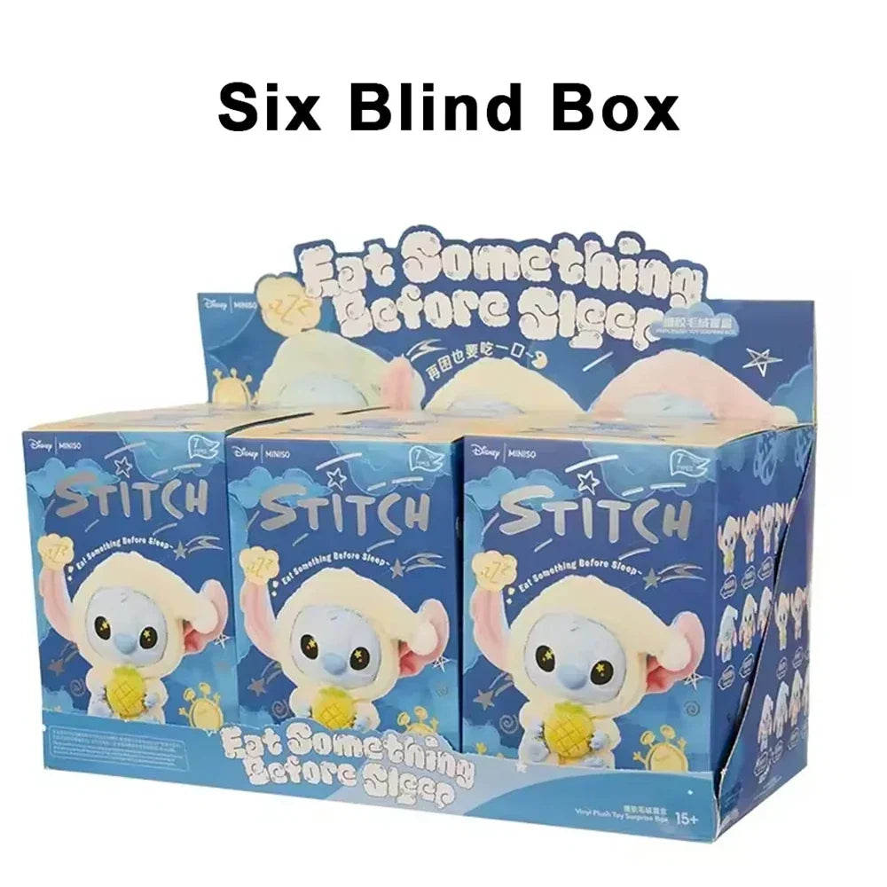 New Stitch Blind Box Bag Eat Some Thing Before Sleep Series Vinyl Pendant Cute Doll Mystery Box Fluffy Doll Surprise Gift Sale