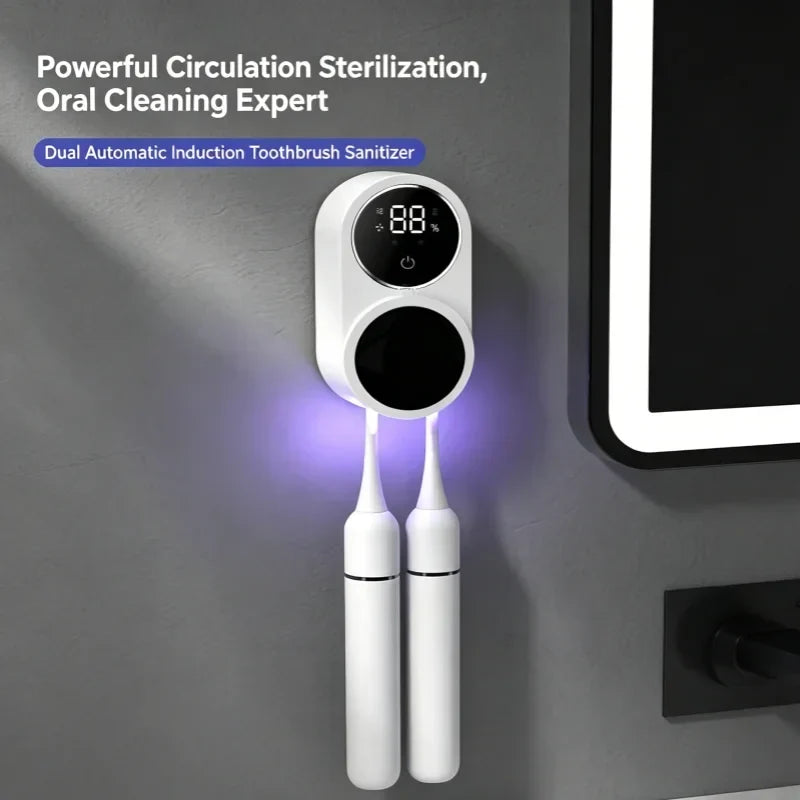 UV Toothbrush Sterilizer Case – Portable Rechargeable Box