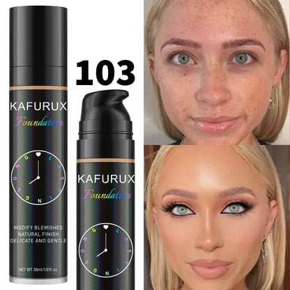 8 colors Liquid Foundation Effective Concealer Waterproof Sweat-resistant Face Korean Makeup Porfession Face Base Cosmetics Gift