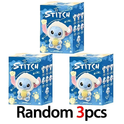 nuevo Stitch Plush Doll Blind Box Eat Before Sleep Series Vinyl Hanging Bag Cute Mystery Toy