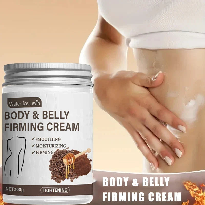 Caffeine Collagen Firming Cream - 100g Contains Caffeine and Coconut Oil, Rich in Vitamin E, Unscented, Tightens and Lifts the Abdomen, Thighs, Buttocks, Arms, All Skin Types, Hypoallergenic, Whitening Effect