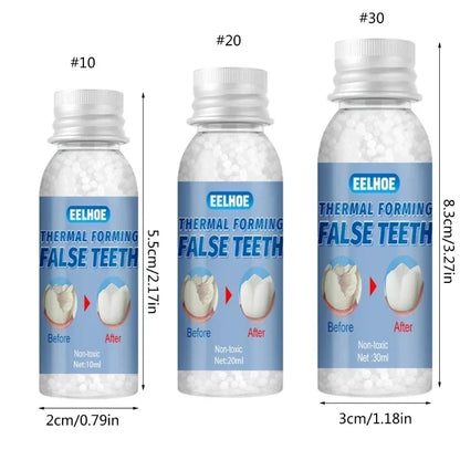 Resin 10ml/20ml/30ml Temporary Tooth Repair Teeth Gaps False Teeth Solid Glue Denture Adhesive Teeth Whitening-Tooth Beauty