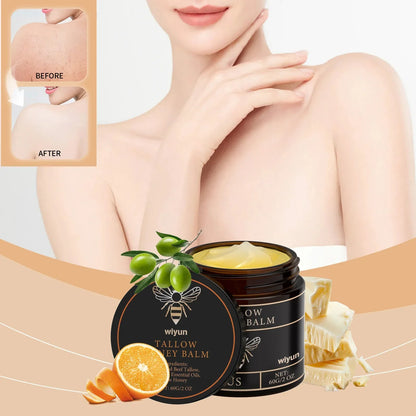 Beef Tallow Honey Cream Brightening Fade Dark Spots Remove Melanin Firming Non-Greasy Lasting Moisturizing Soothing Body Lotion