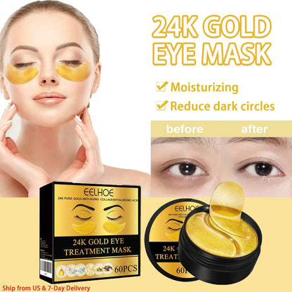 Gold-Style Under-Eye Gel Patches – 60/120/180 Pieces