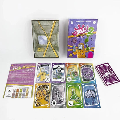 Virus 1 2 3 Board Game: The Ultimate Contagiously Fun Game for Family Parties in Spanish & English