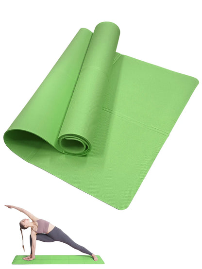 Non-Slip Yoga & Pilates Exercise Mat – 3/4/6mm Thickness