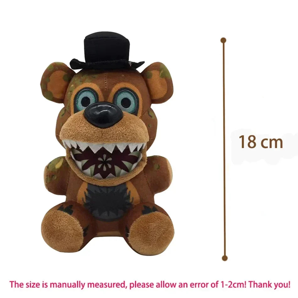 FNAF Five Nights at Freddy's Freddy Fazbear Bonnie Foxy Sundrop Moondrop 18cm Soft Plush Doll Collectible Toy Gifts for Kids
