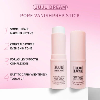 Face Primer Stick,Invisible Pore Base Stick Makeup Concealer Isolation Makeup Front Pore Base Modifying Skin Color Primer Makeup
