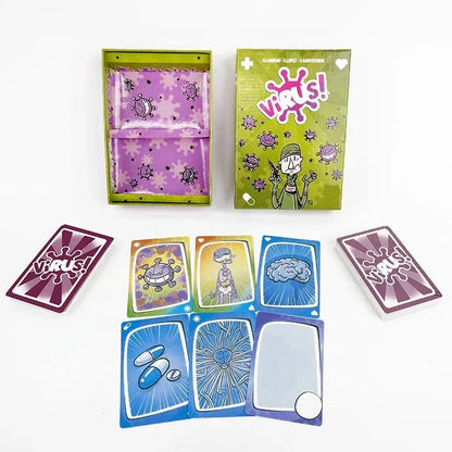Virus 1 2 3 Board Game: The Ultimate Contagiously Fun Game for Family Parties in Spanish & English