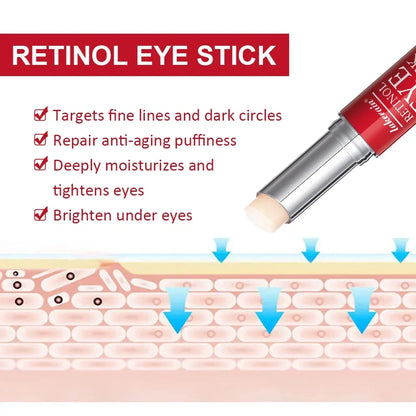 Lakerain Retinol Eye Cream Stick Moisturizing, firming Removing Eye Bags Lightening Lines And Smoothing Dark Circles Eye Cream