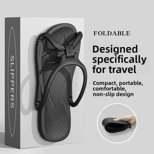 Unisex Foldable Non-Slip EVA Travel Slippers