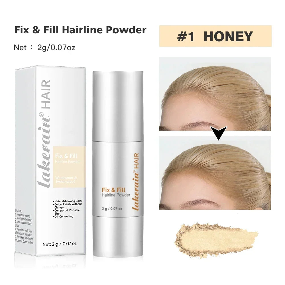 Waterproof Hairline & Root Concealer Pen – Instant Grey Coverage with Easy Blend Powder Stick for Normal Hair