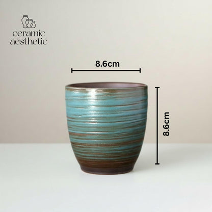 Hand-Painted Retro Kiln Mug