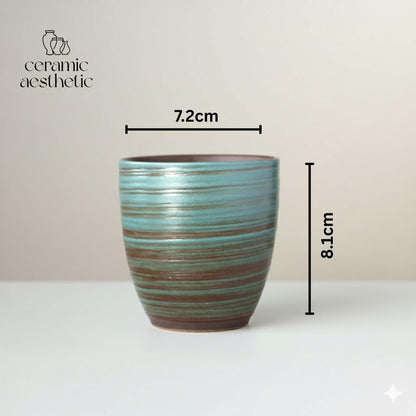 Hand-Painted Retro Kiln Mug