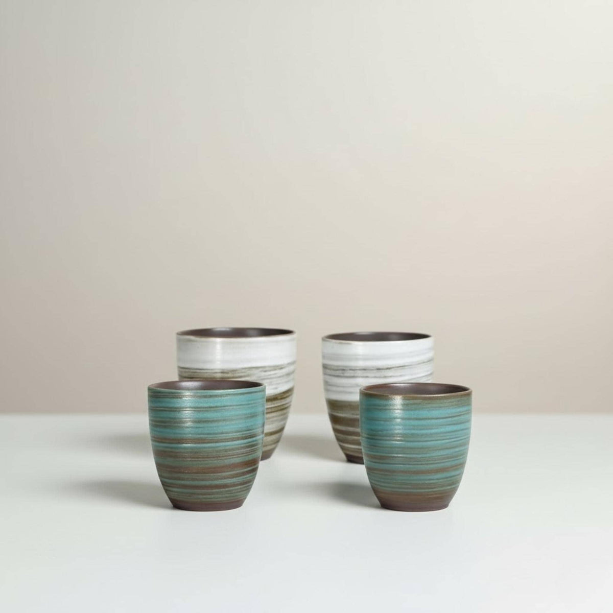 Hand-Painted Retro Kiln Mug