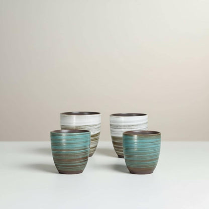 Hand-Painted Retro Kiln Mug