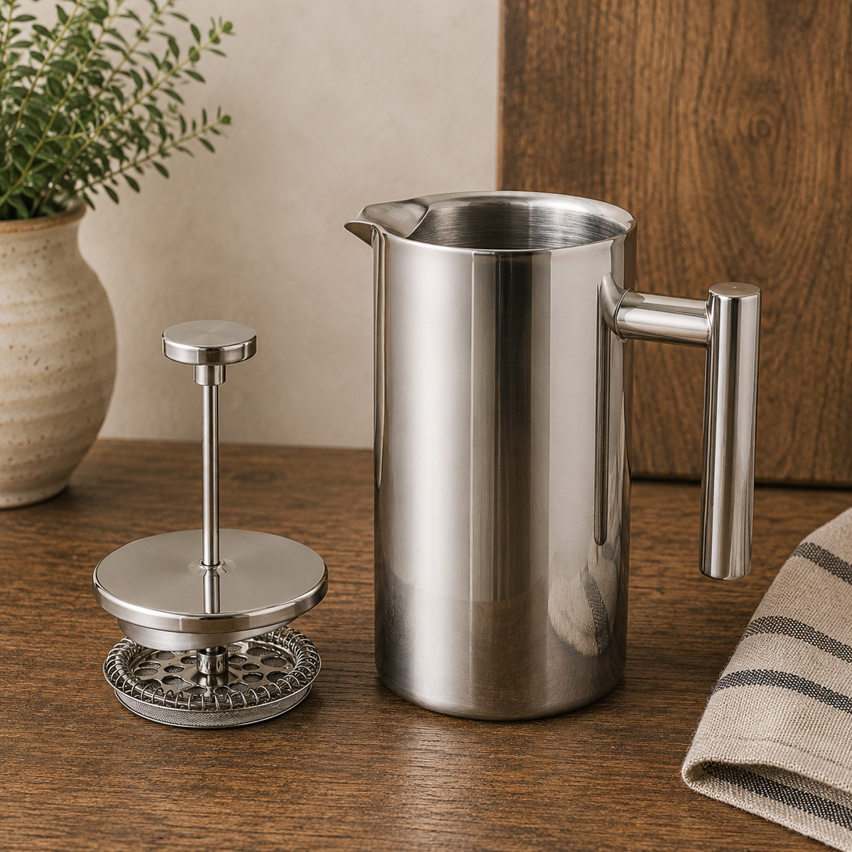 Insulated Stainless Steel French Press